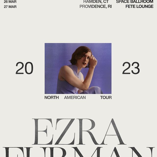 @ezra.furman.visions rescheduled dates are up! Plus, we’ve added a new date at @spaceballroom in Hamden, CT. 

Head to panacherock.com for ticket links 🤍