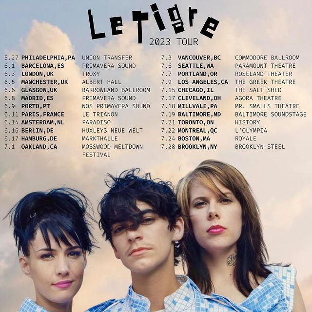 Thrilled to share that Le Tigre have announced their first international tour dates in over 18 years! Tickets on sale Fri at 9 am PT/ noon ET 🔥 Photo #1 📸 @leetaharding