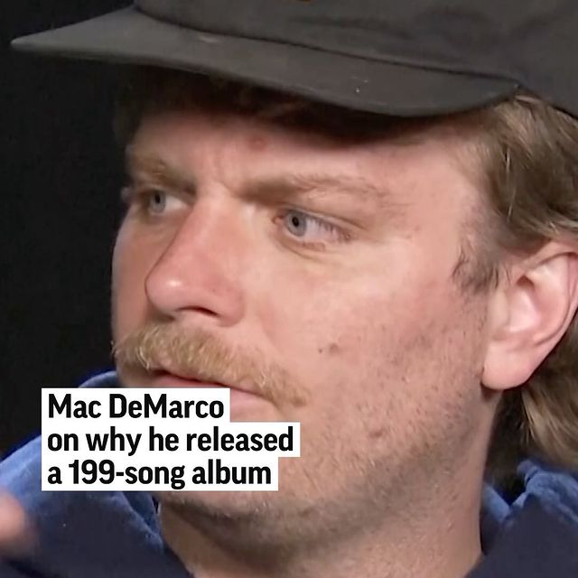 Mac DeMarco with @apnews on everything related to his release of 199 songs named, One Wayne G. 

@macsrecordlabel