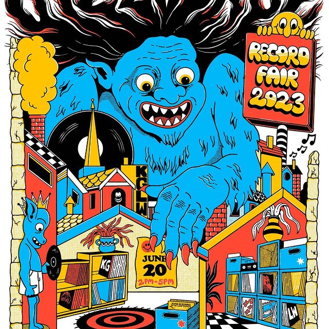 Just announced! @kinggizzard record fair @permanentrecordsroadhouse in Los Angeles, CA on Tuesday June 20th! 
Artwork: @amyjeanart 
@gizzverse
